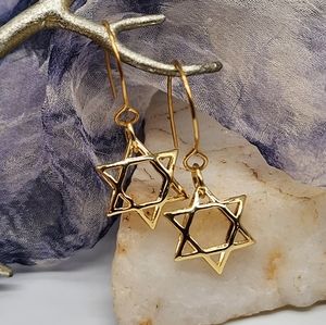 David Star Jewelry 14k Gold plated Hypoallergenic Hanukkah Gift Jewish Lady